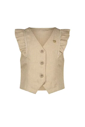 ♥ ELIZE ♥ tweed-look gilet *Fête du Champagne*