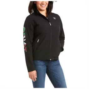 10031428 Ariat Women's Mexico Team Softshell Jacket - Black