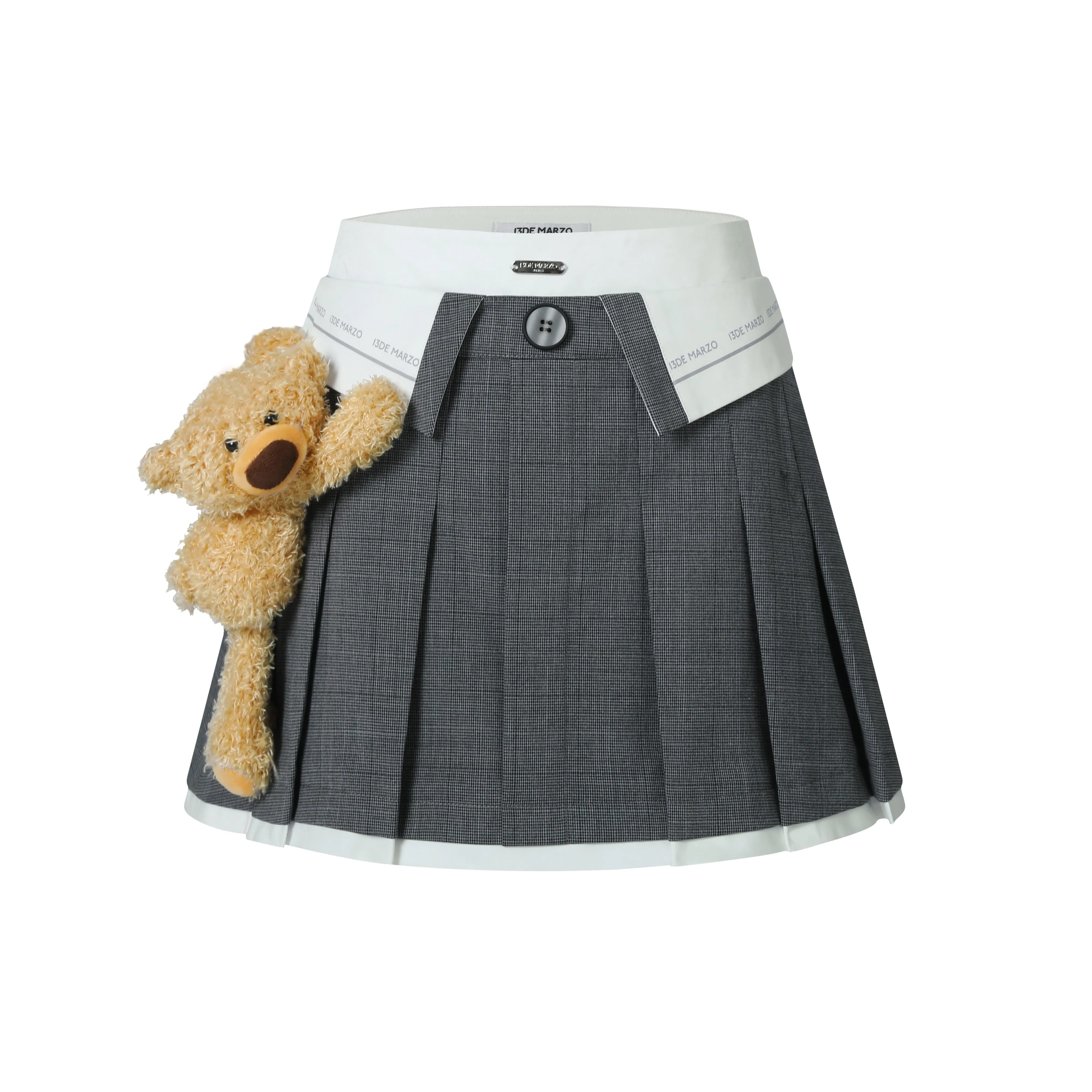 13DE MARZO Bear Loin Pleated Skirt 13 de marzo