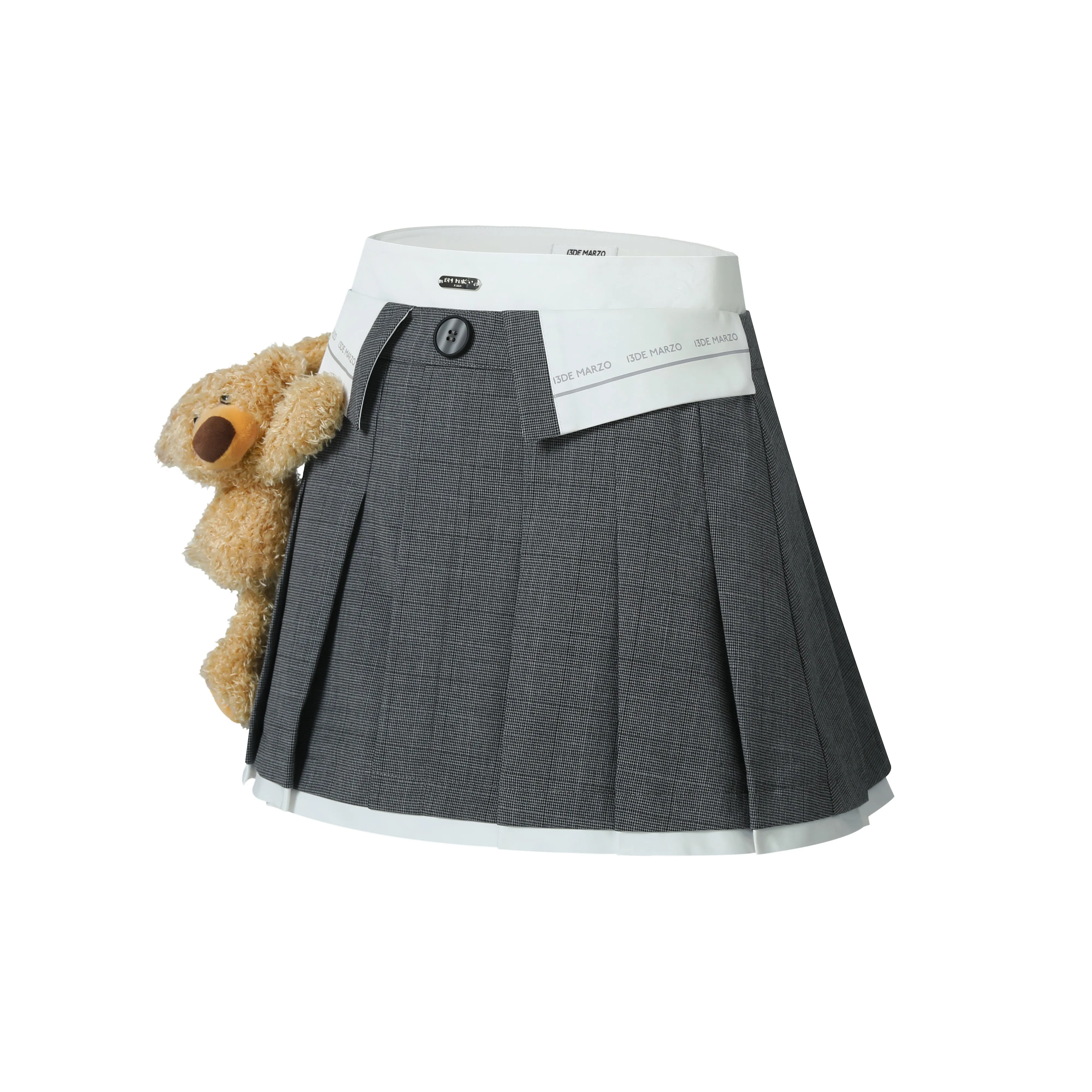 13DE MARZO Bear Loin Pleated Skirt 13 de marzo