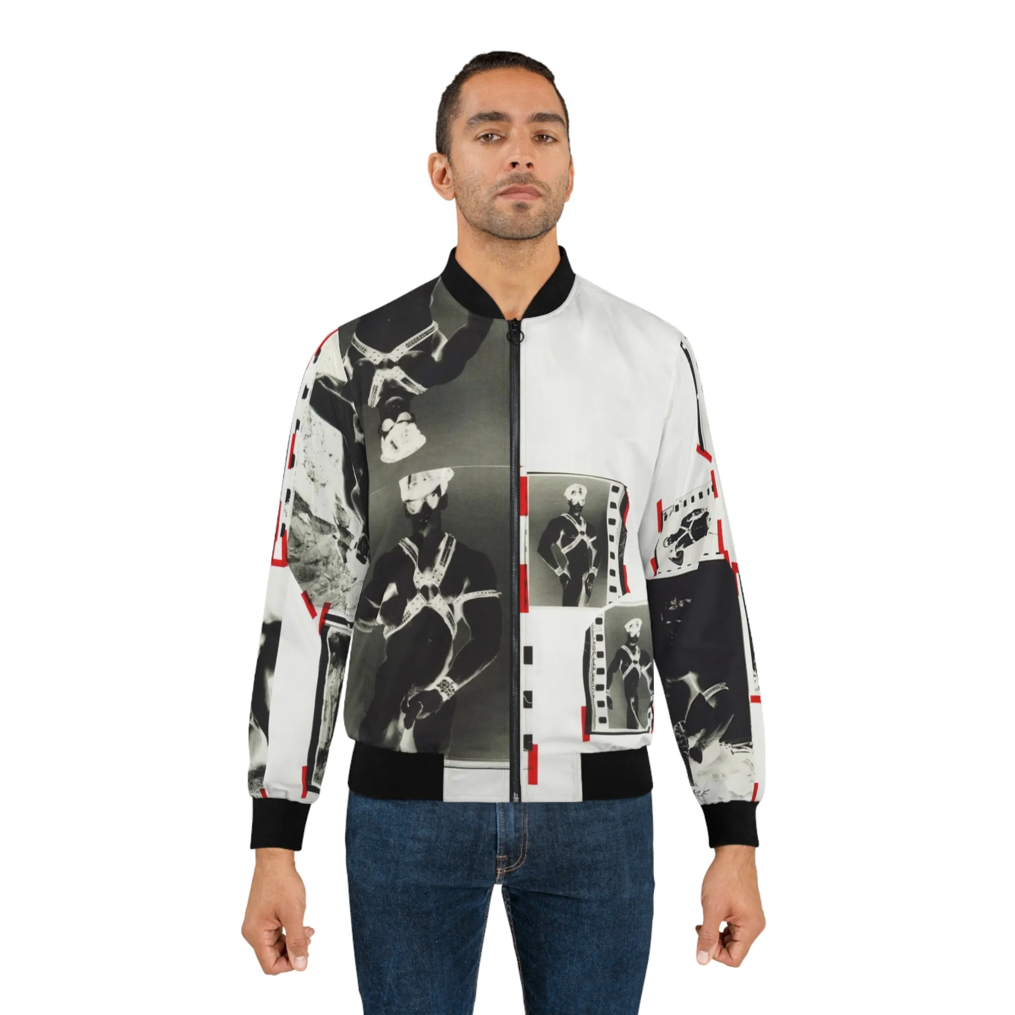 90S VINTAGE GAY PORN TRANSPARENCY Bomber Jacket