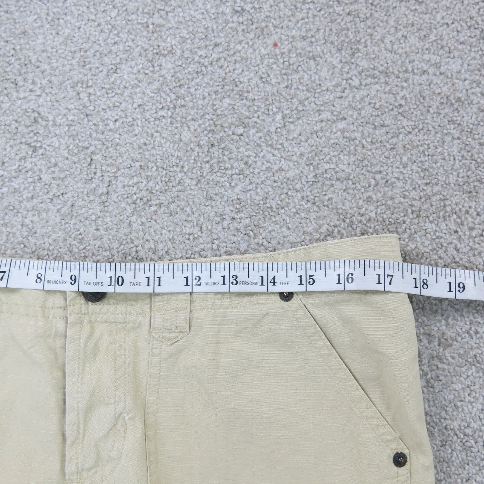 Abercrombie & Fitch Womens Pant Straight Leg 100% Cotton Pockets Tan Size 10