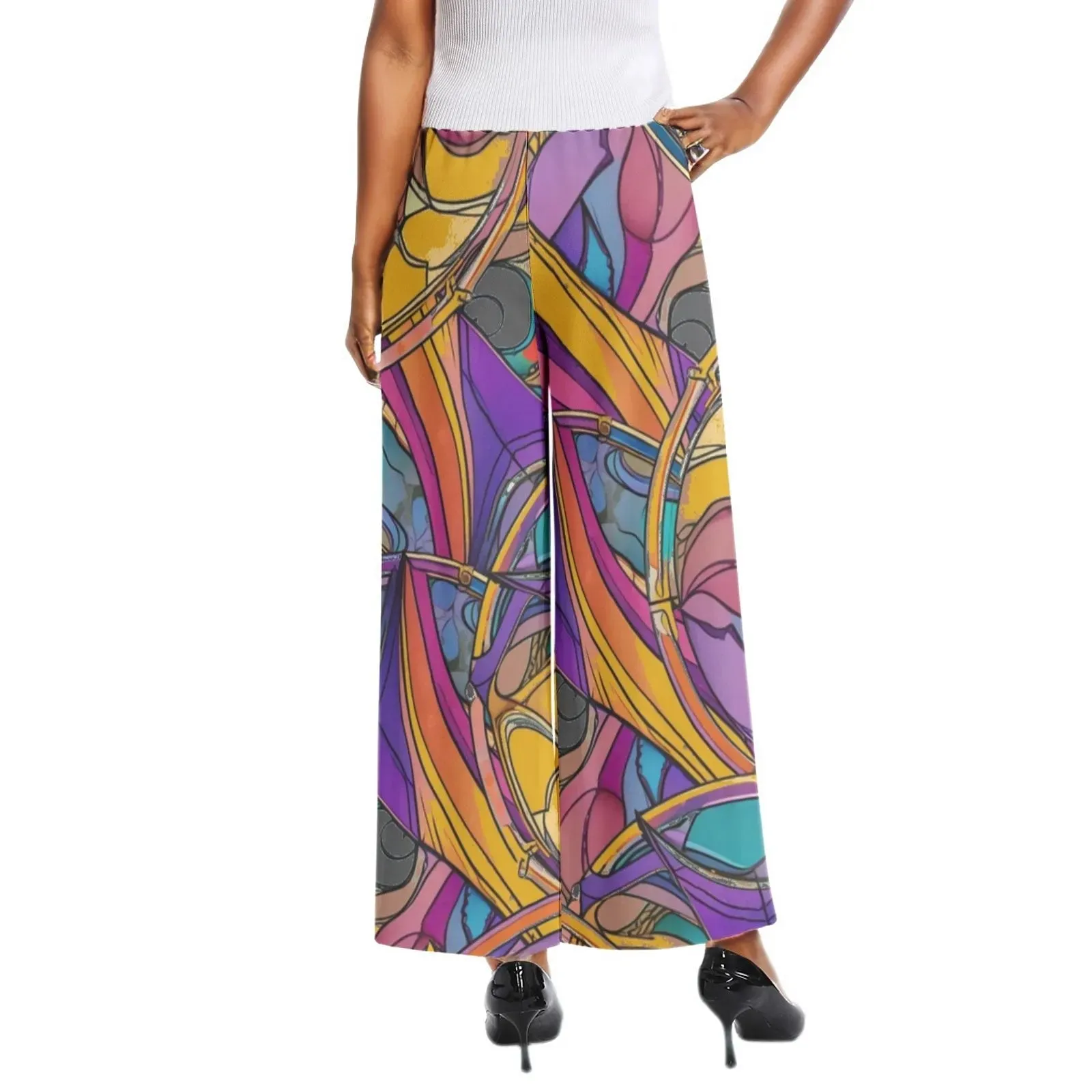 Abstract Urbania Elastic Waist Wide Leg Pant