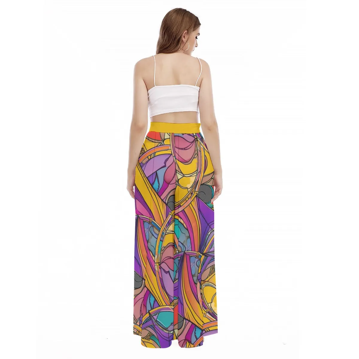 Abstract Urbania Women's High Waist Wide Leg Pants