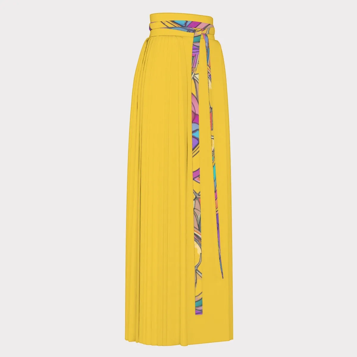 Abstract Urbania Women's Traditional Chinese Pleated Skirt