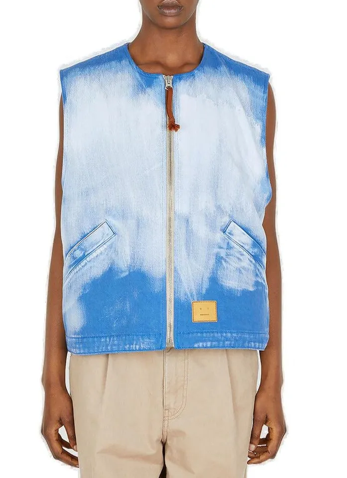 Acne Studios Bleached Logo Patch Gilet