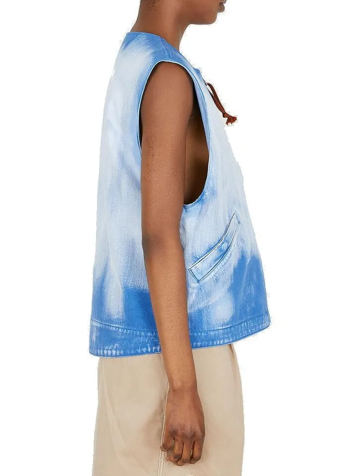 Acne Studios Bleached Logo Patch Gilet