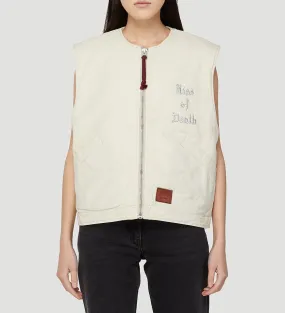 Acne Studios Slogan Embroidered Gilet