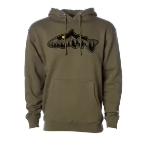 Addicted Fishing Fish Mountain Hoodie