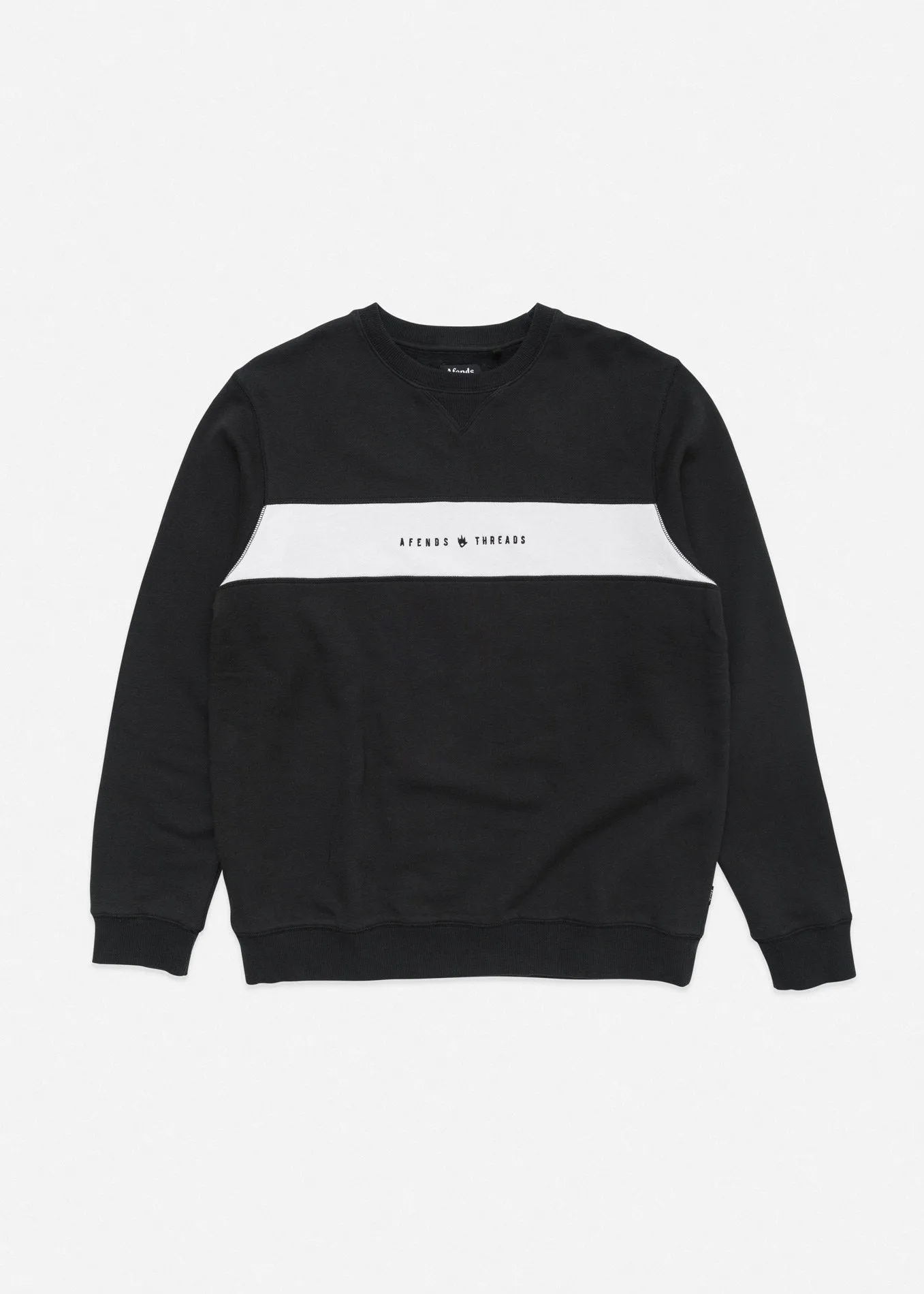 Afends Mens Threads - Panel Crew Neck