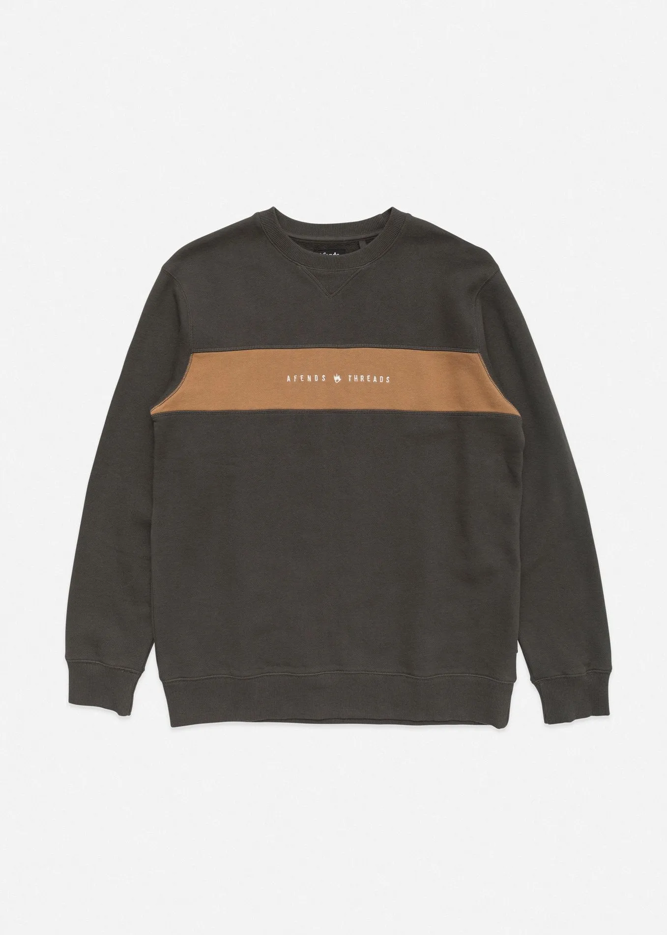 Afends Mens Threads - Panel Crew Neck