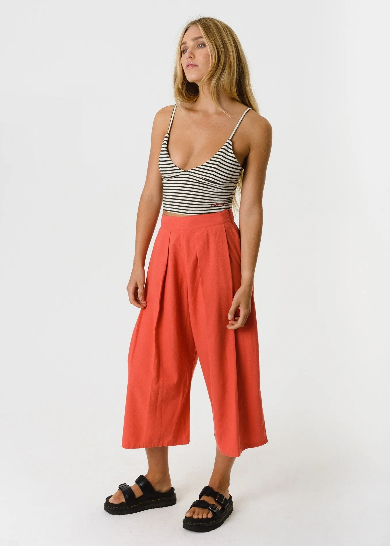 Afends Womens Fi - Wide Leg Cropped Pant