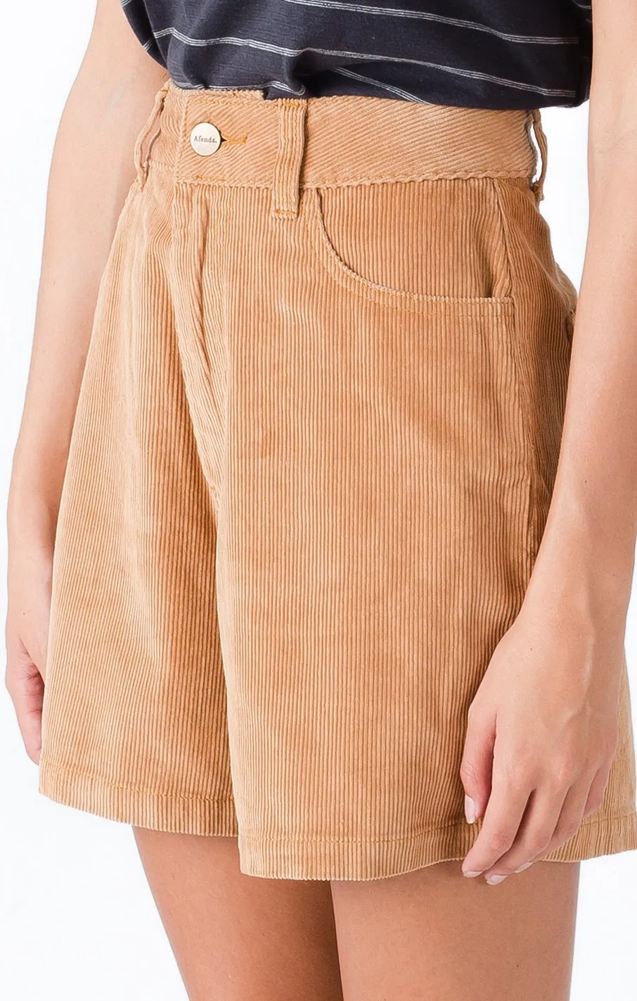 Afends Womens Seventy Two's - Cord Shorts