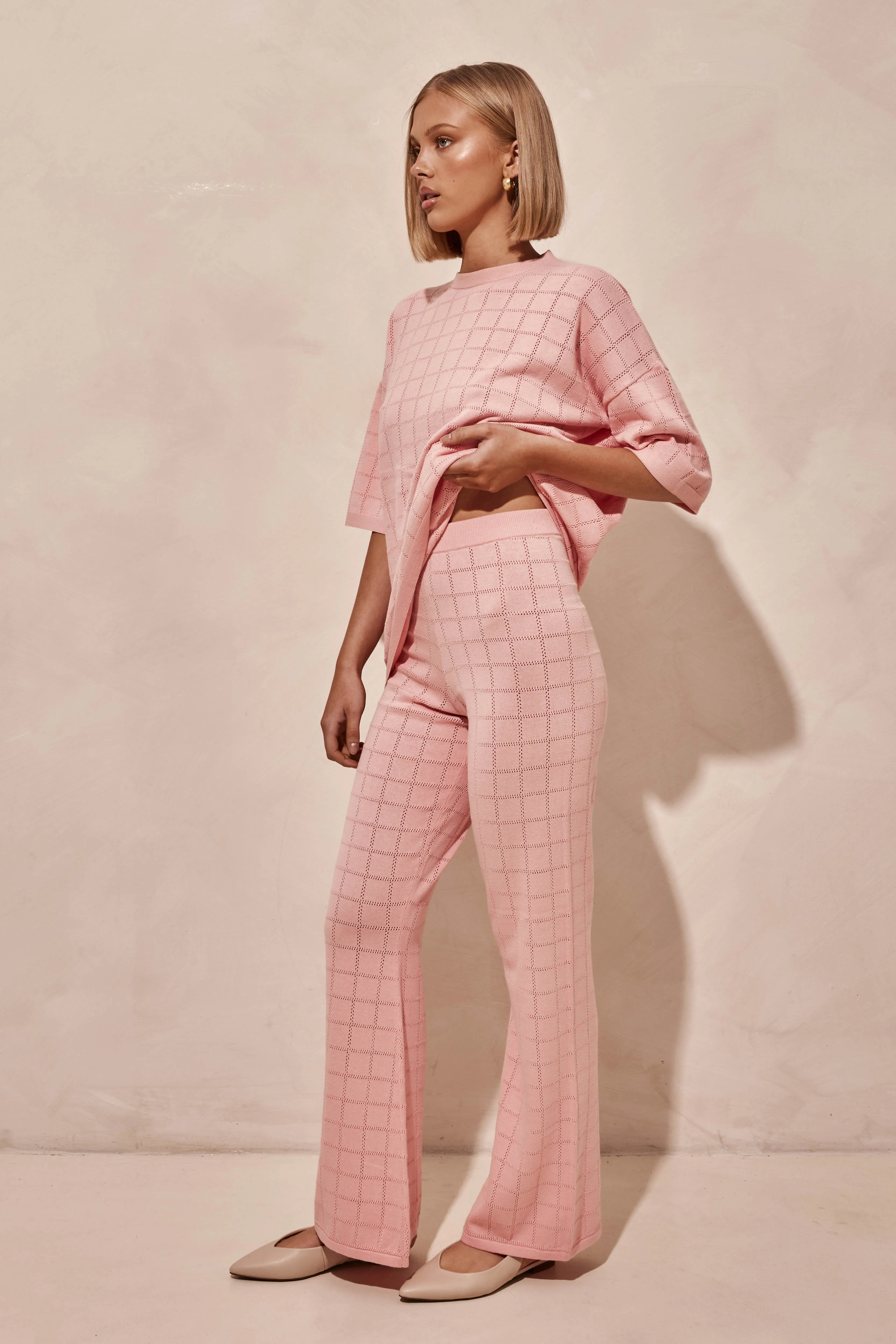 Aime Knit Pants (Pink)