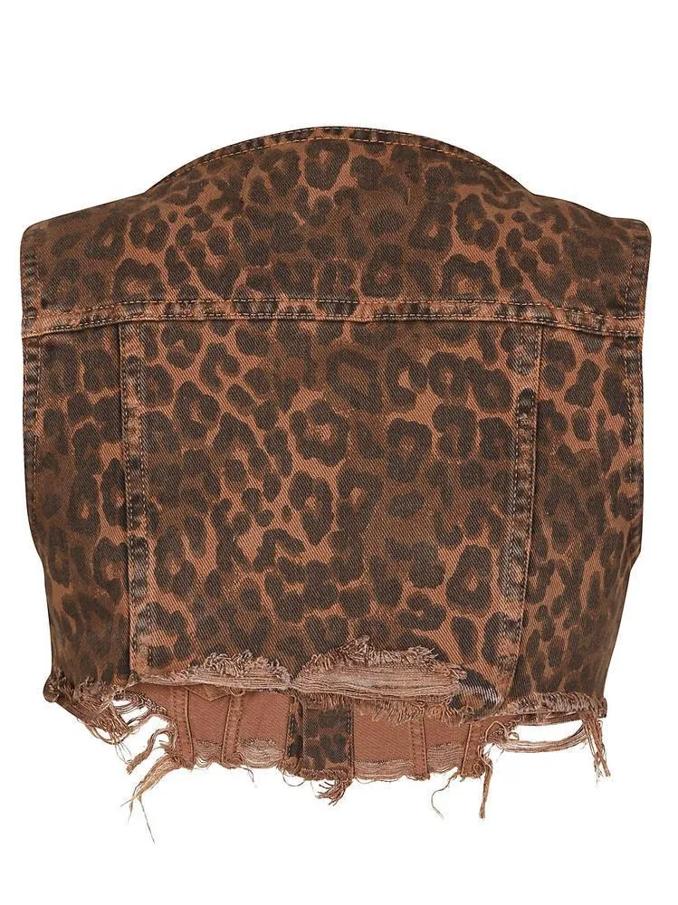 Alexander Wang Leopard Print Gilet