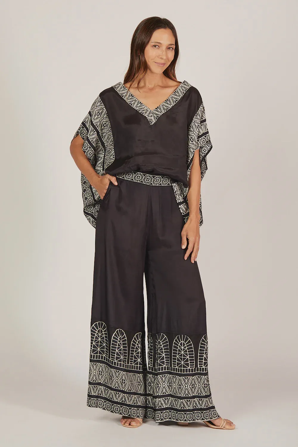 AMARI PALAZZO PANT SUNSET PALMS