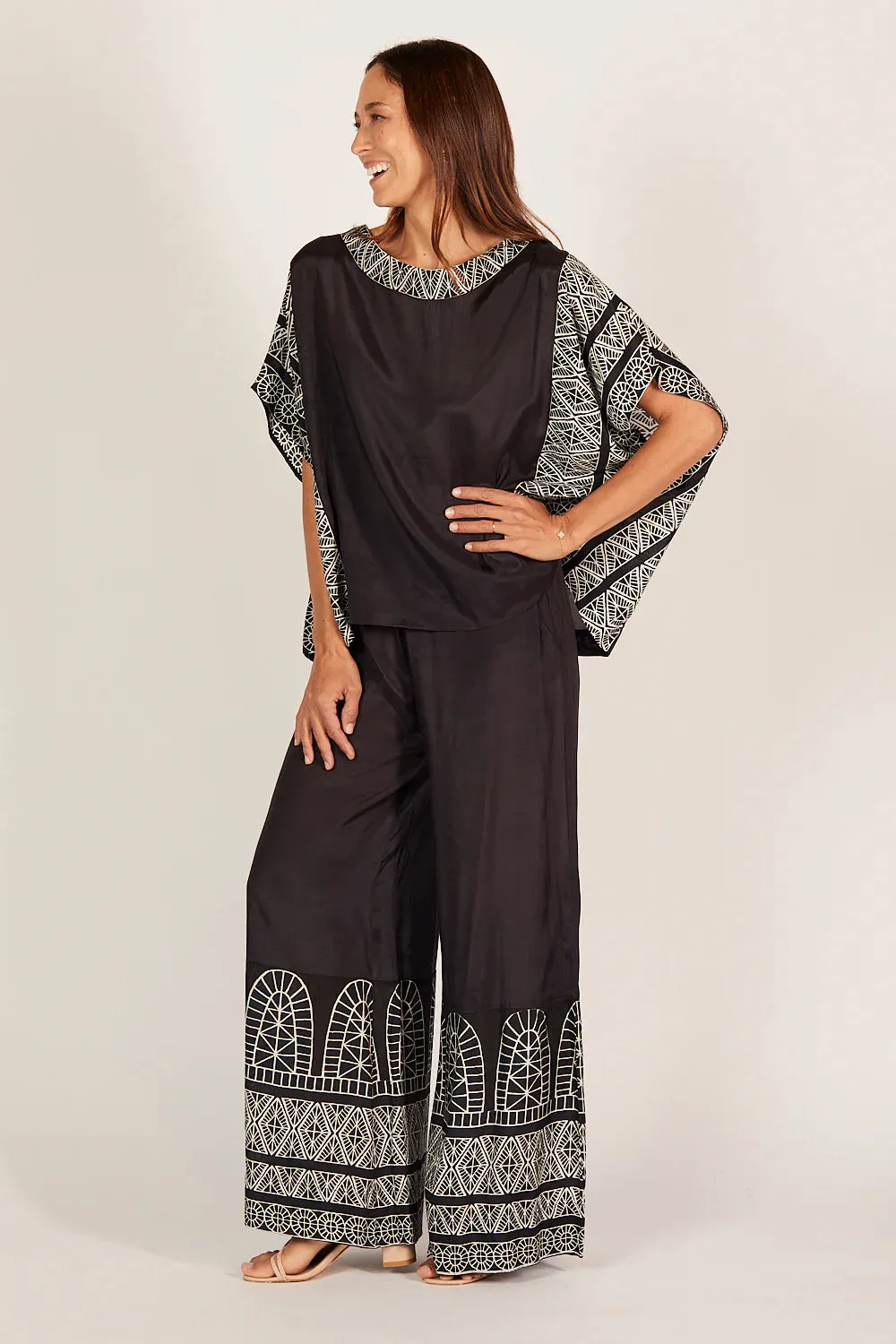 AMARI PALAZZO PANT SUNSET PALMS