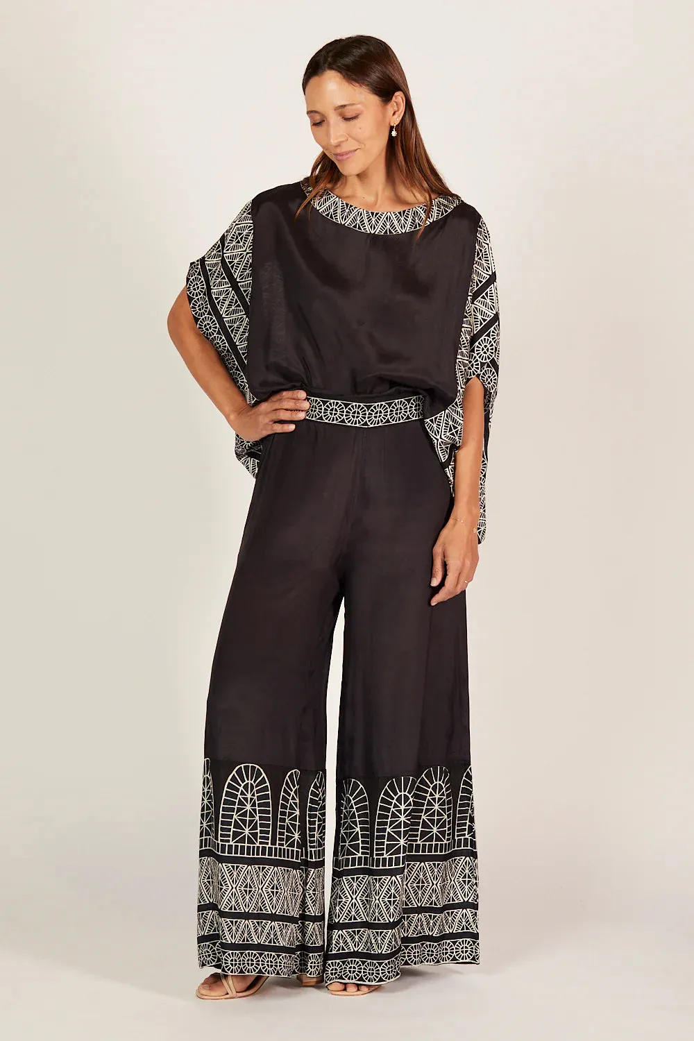 AMARI PALAZZO PANT SUNSET PALMS