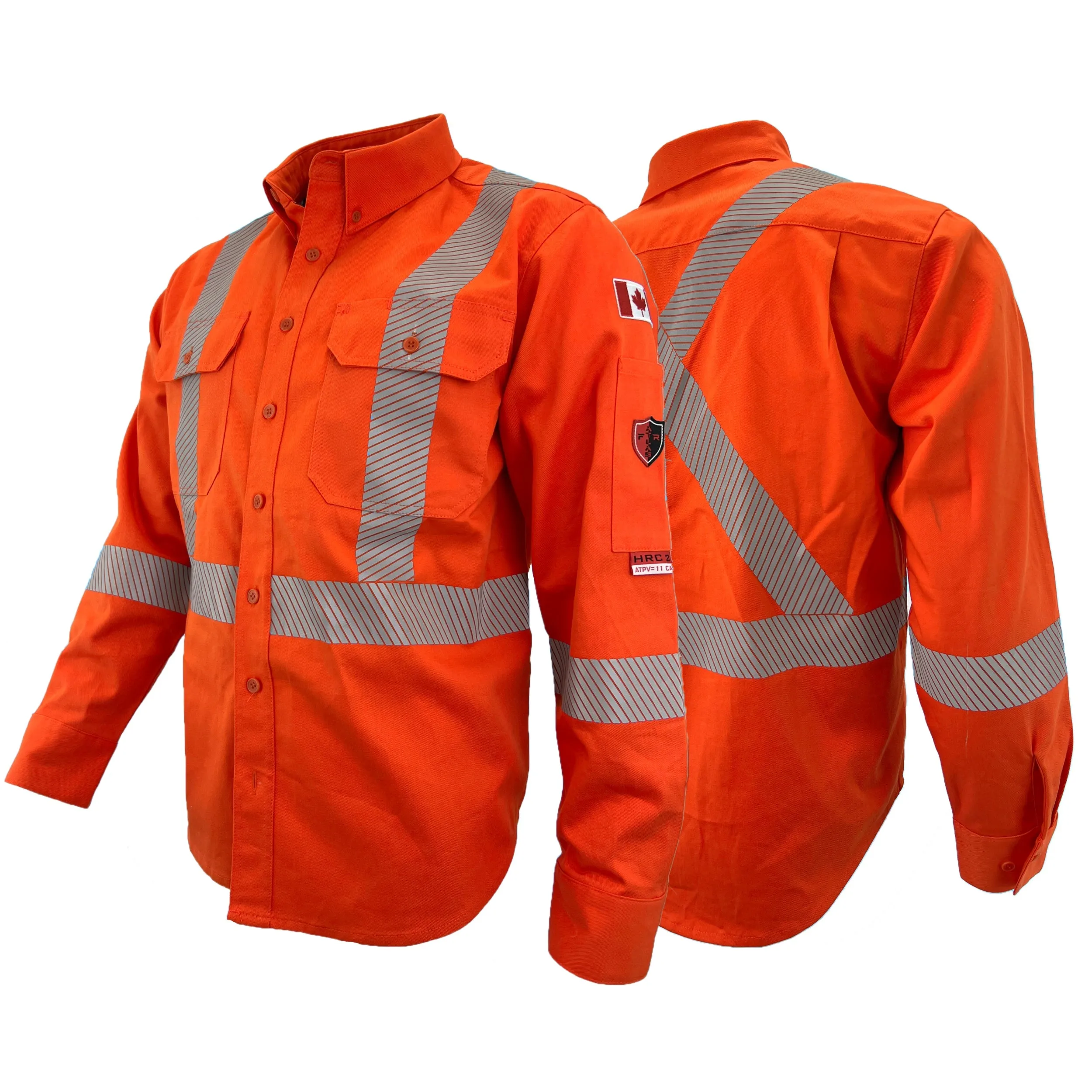 Atlas Guardian® Hi-Vis FR / AR Work Shirt 404OR