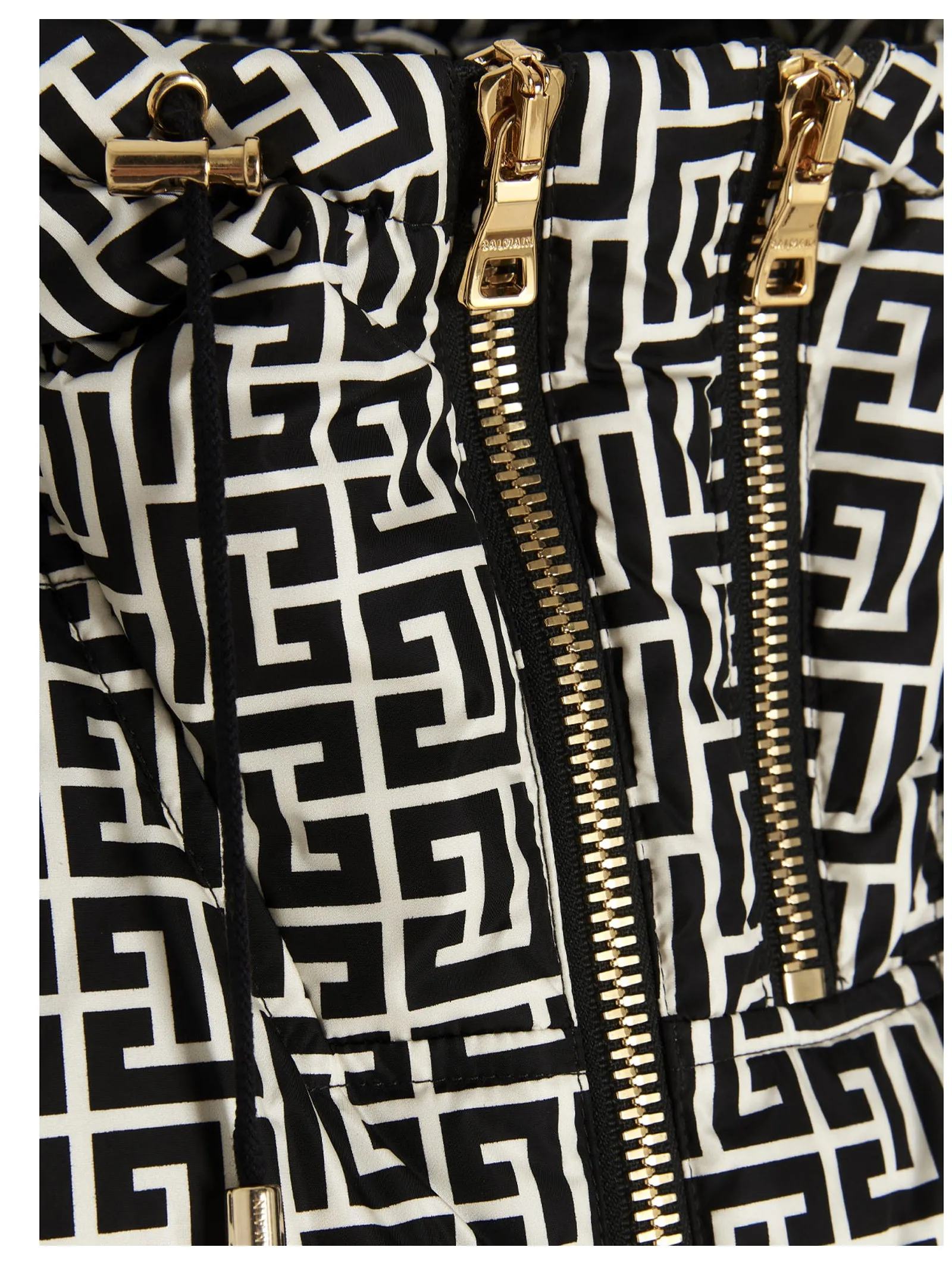 Balmain Monogram Pattern Padded Gilet