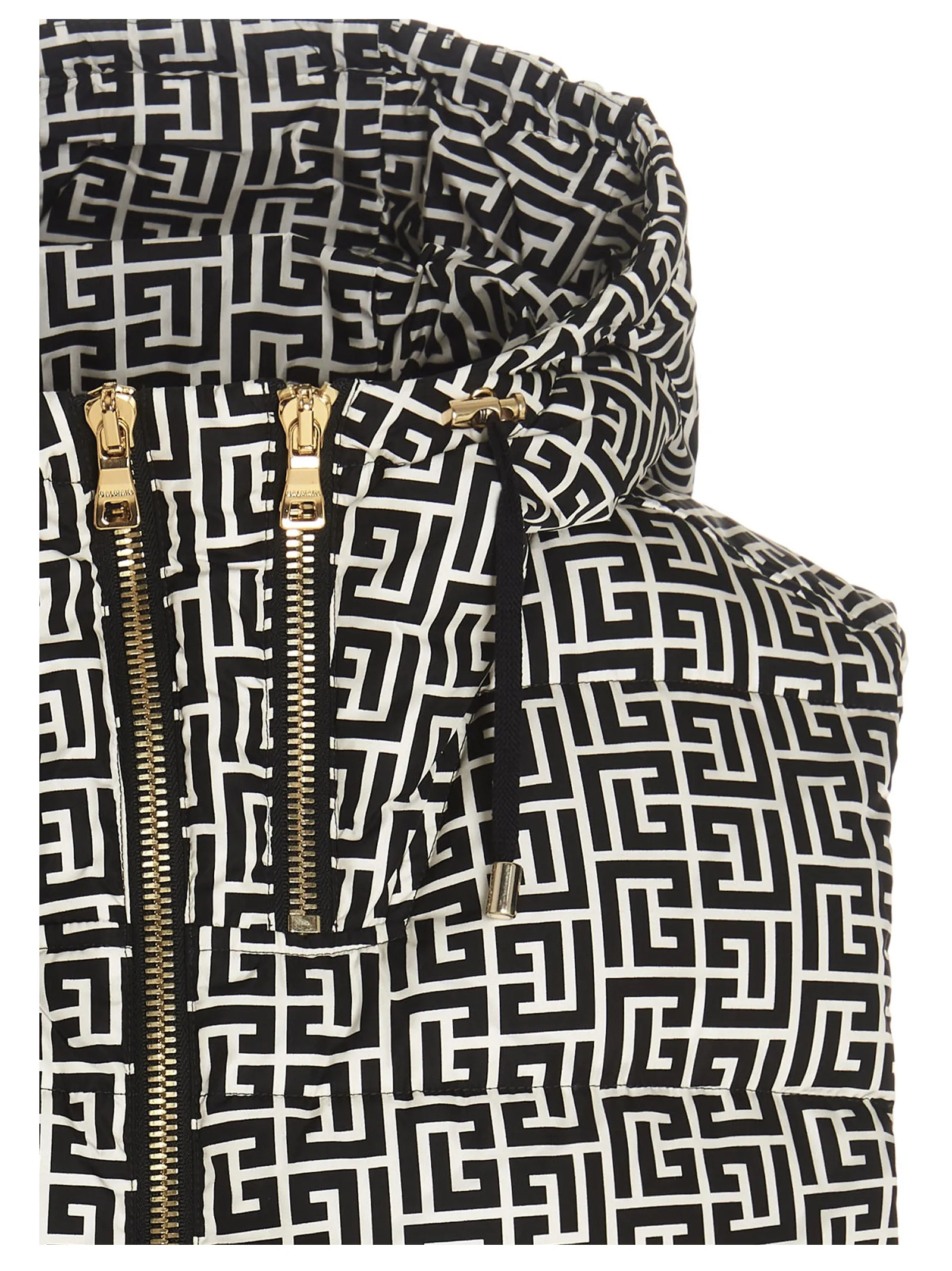 Balmain Monogram Pattern Padded Gilet