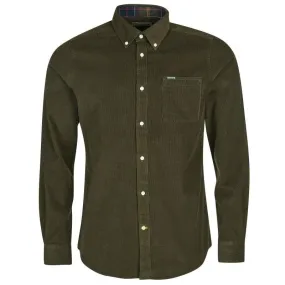 Barbour Ramsey Corduroy Mens Tailored Shirt - Forest