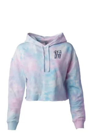 Beauty Tie Dye Crop Hoodie