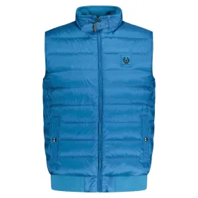 Belstaff Padded Logo Patch Gilet Blue