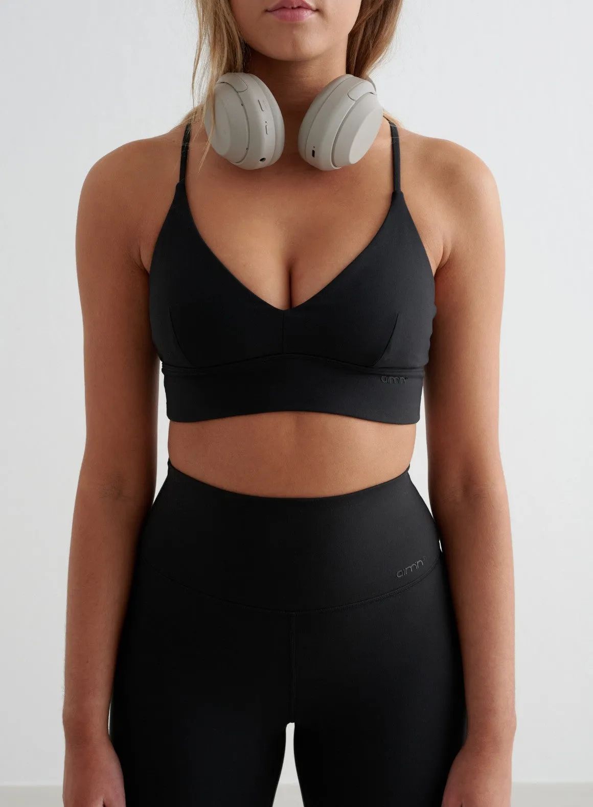 Black Sense Strap Bra