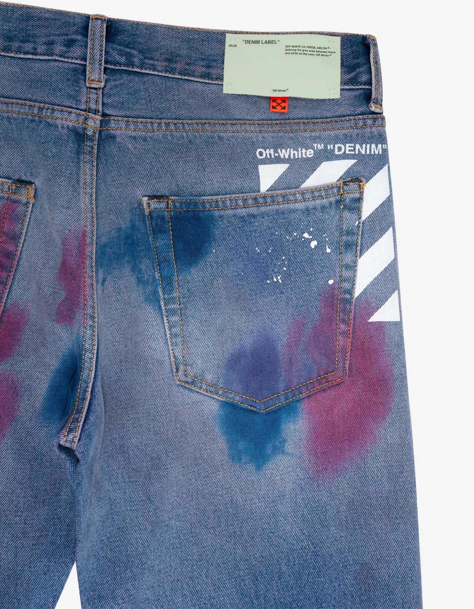 Blue Vintage Paint Jeans -