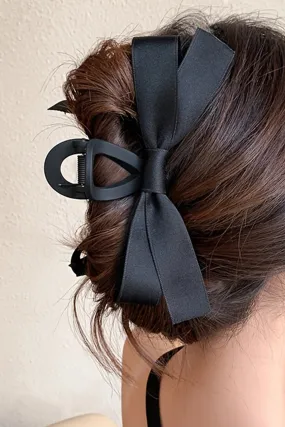 Bow Decor Large Hair Claw Clip