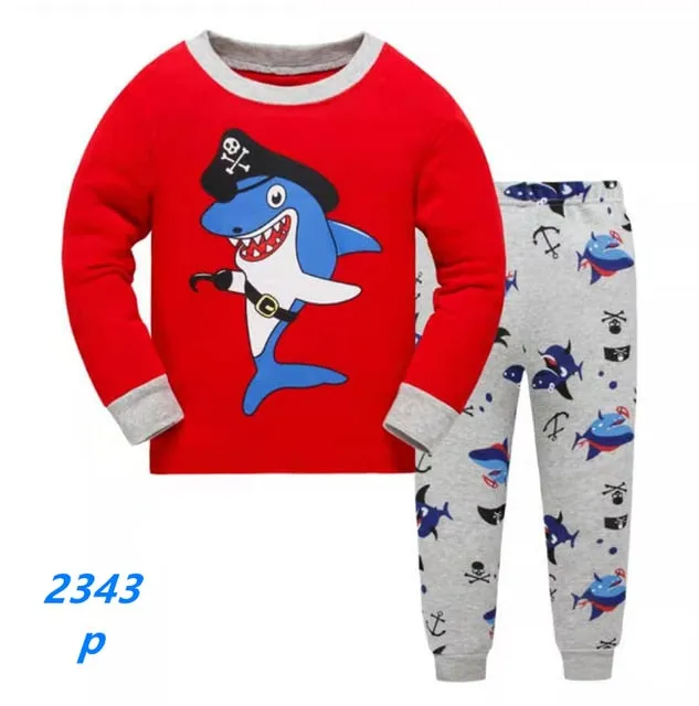 Boys Pyjamas: Shark Pattern (18 months -7 years)