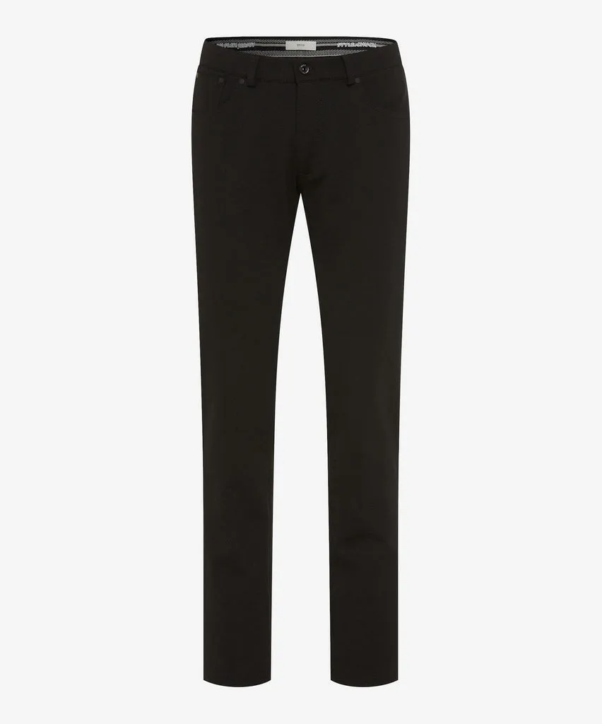 Brax Hi-Flex Black Jersey 5-Pocket Pant