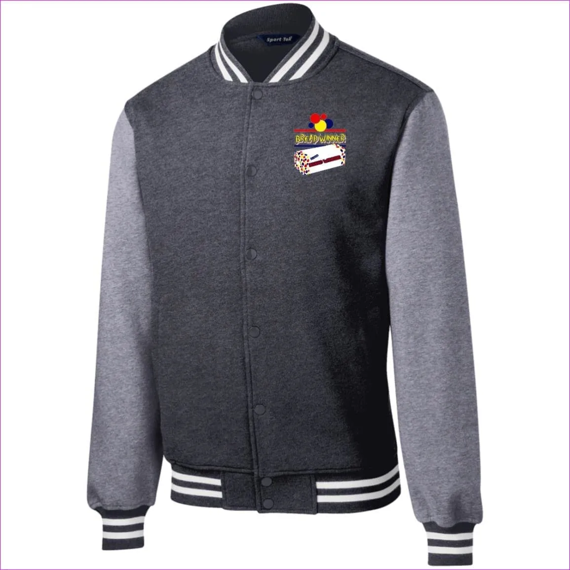 Bread Winner Fleece Letterman Jacket