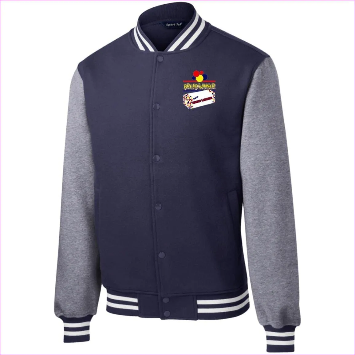 Bread Winner Fleece Letterman Jacket