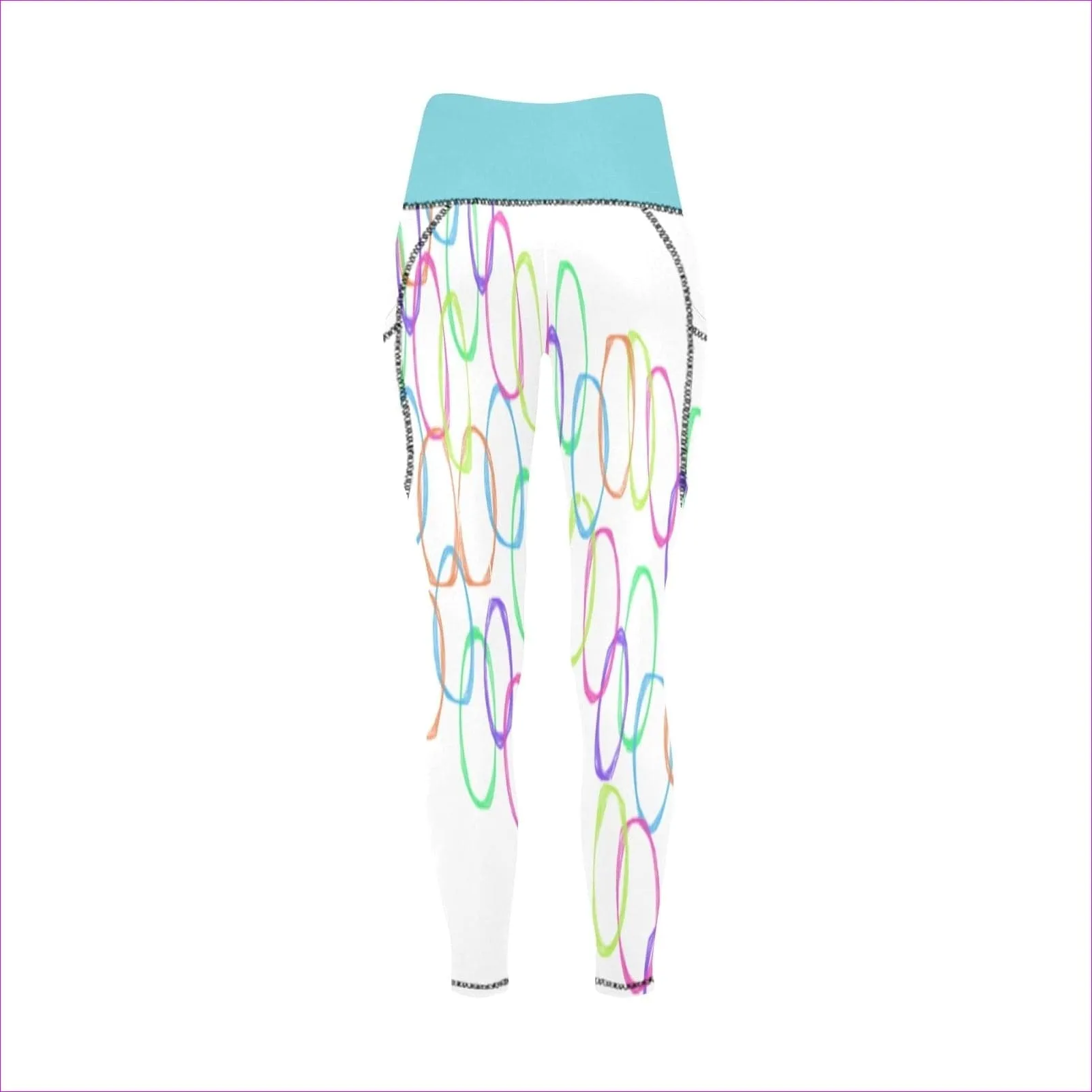 Bubbles High Waist Leggings with Pockets