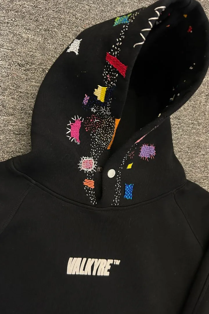 ‘CANDY CRUSH’ HAND EMBROIDERED VALKYRE HOODIE