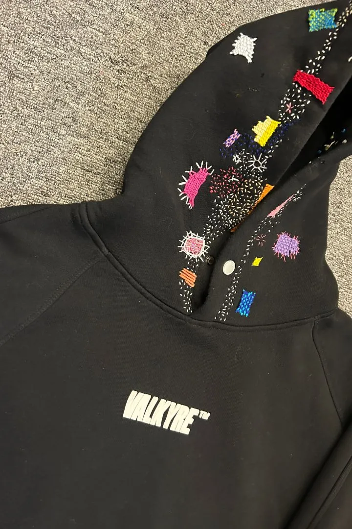 ‘CANDY CRUSH’ HAND EMBROIDERED VALKYRE HOODIE