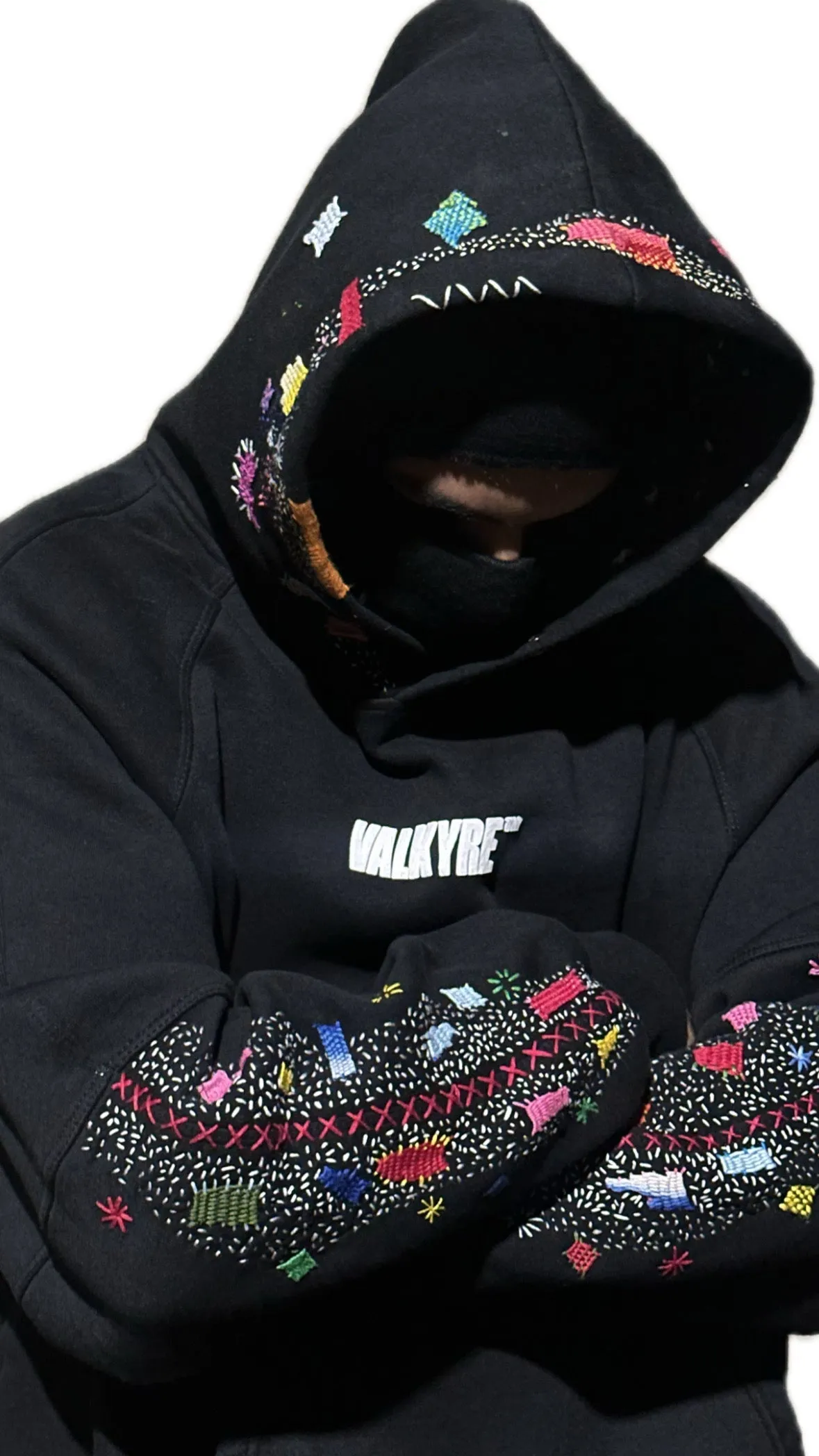 ‘CANDY CRUSH’ HAND EMBROIDERED VALKYRE HOODIE