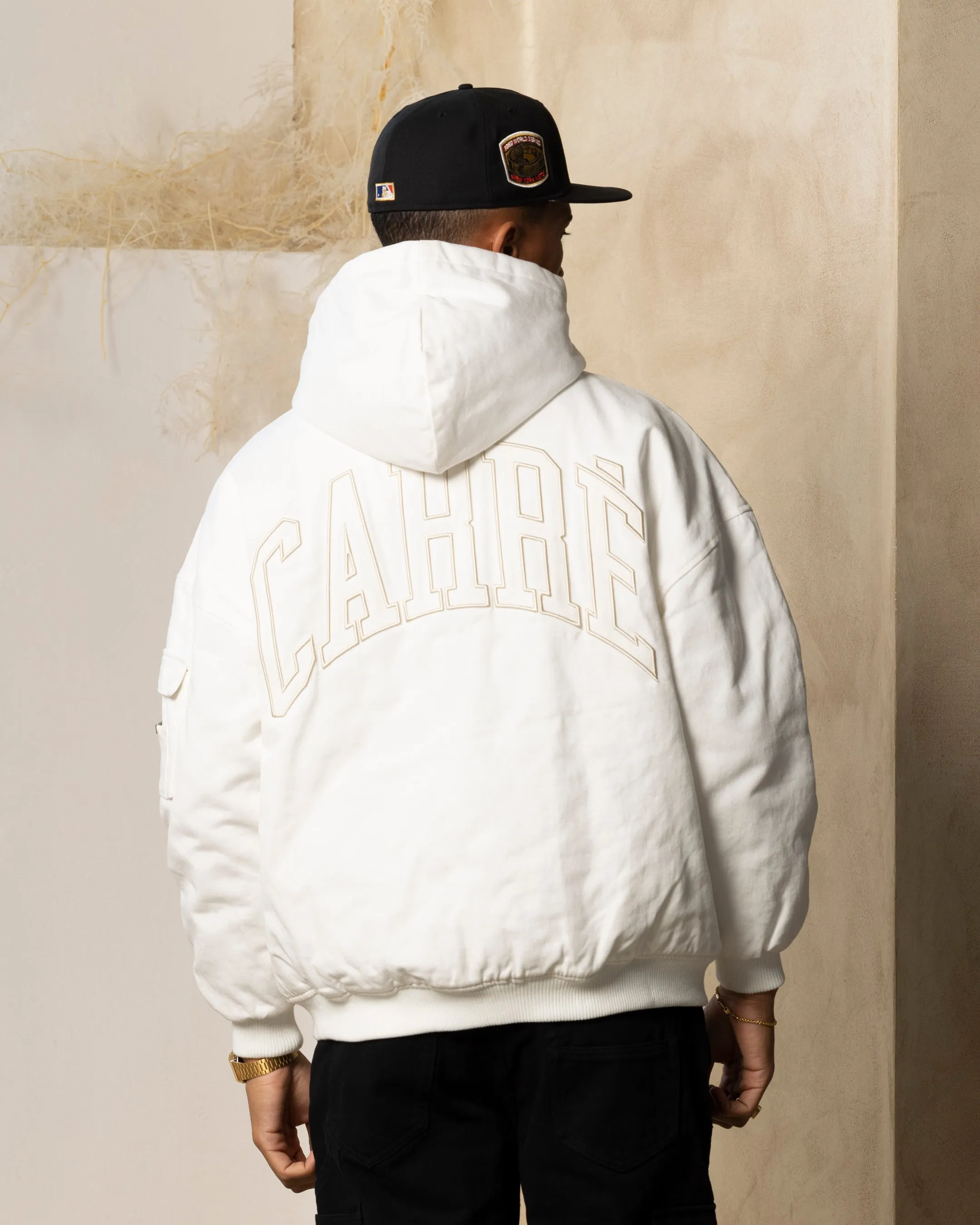 Carre Arch Work Bomber Jacket Off White