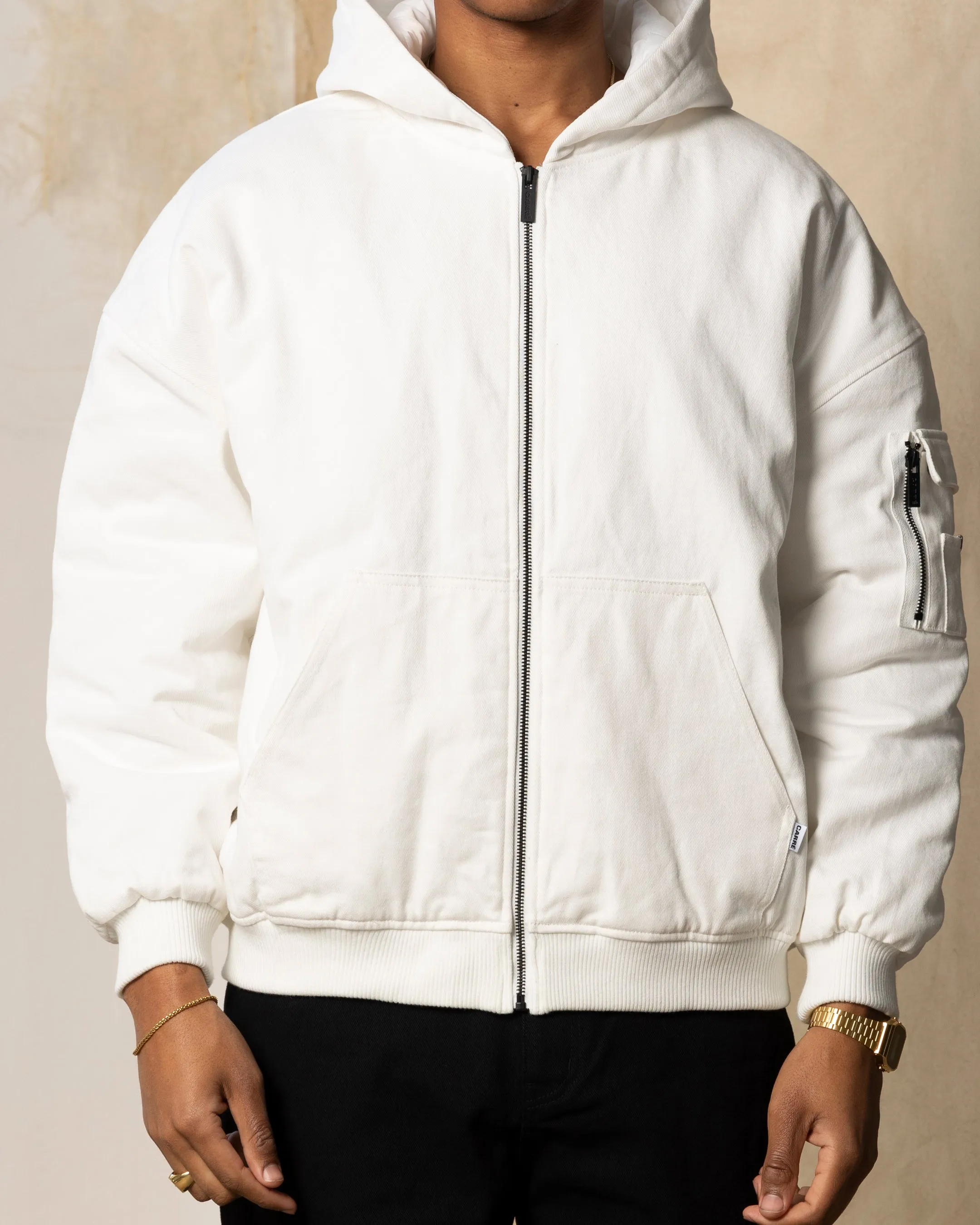 Carre Arch Work Bomber Jacket Off White