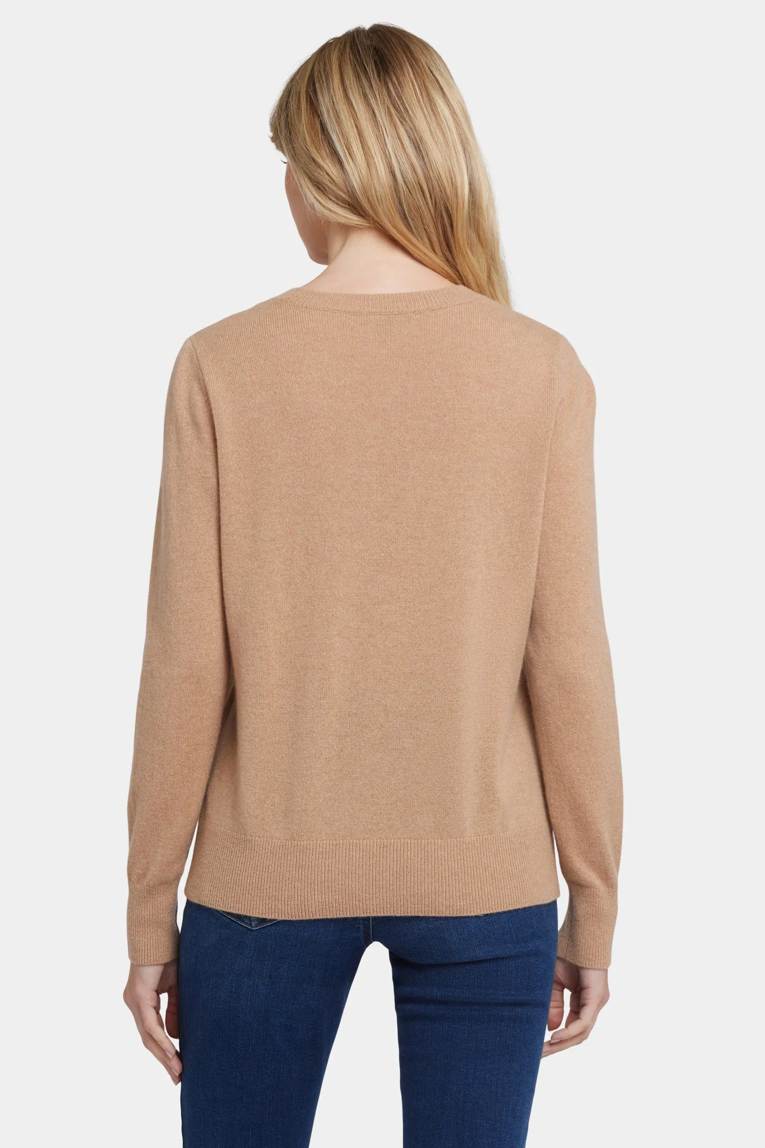 Cashmere Essential Crewneck Sweater - Tan