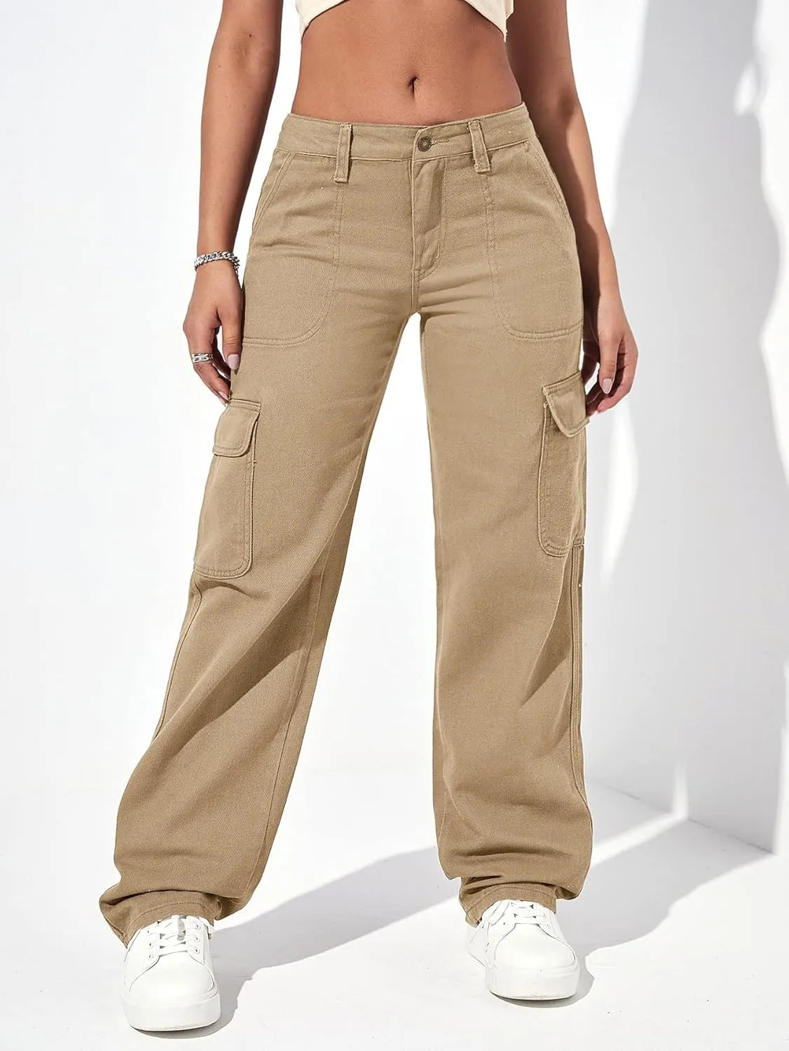 Casual Flap Pocket Denim Pant