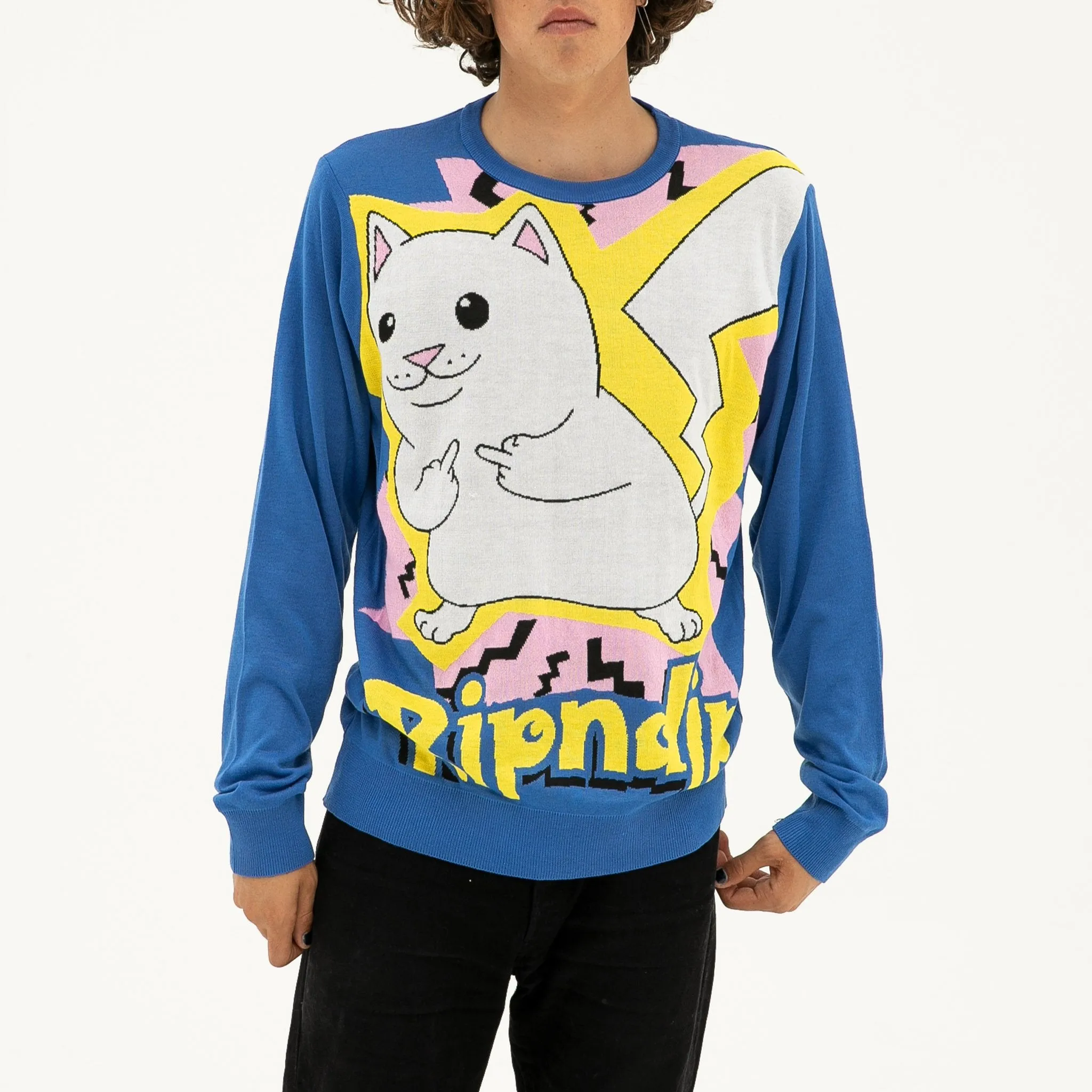 Catch Em All Sweater (Blue)