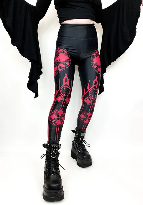 Cathedral [Red] | LEGGINGS