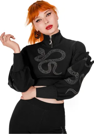 Cathedral Snake | CROPPED SWEATSHIRT**