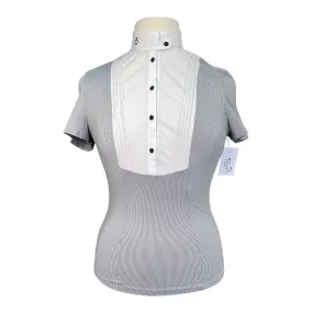 Cavalleria Toscana Bib Show Shirt in Black/White Dots - Women's XL