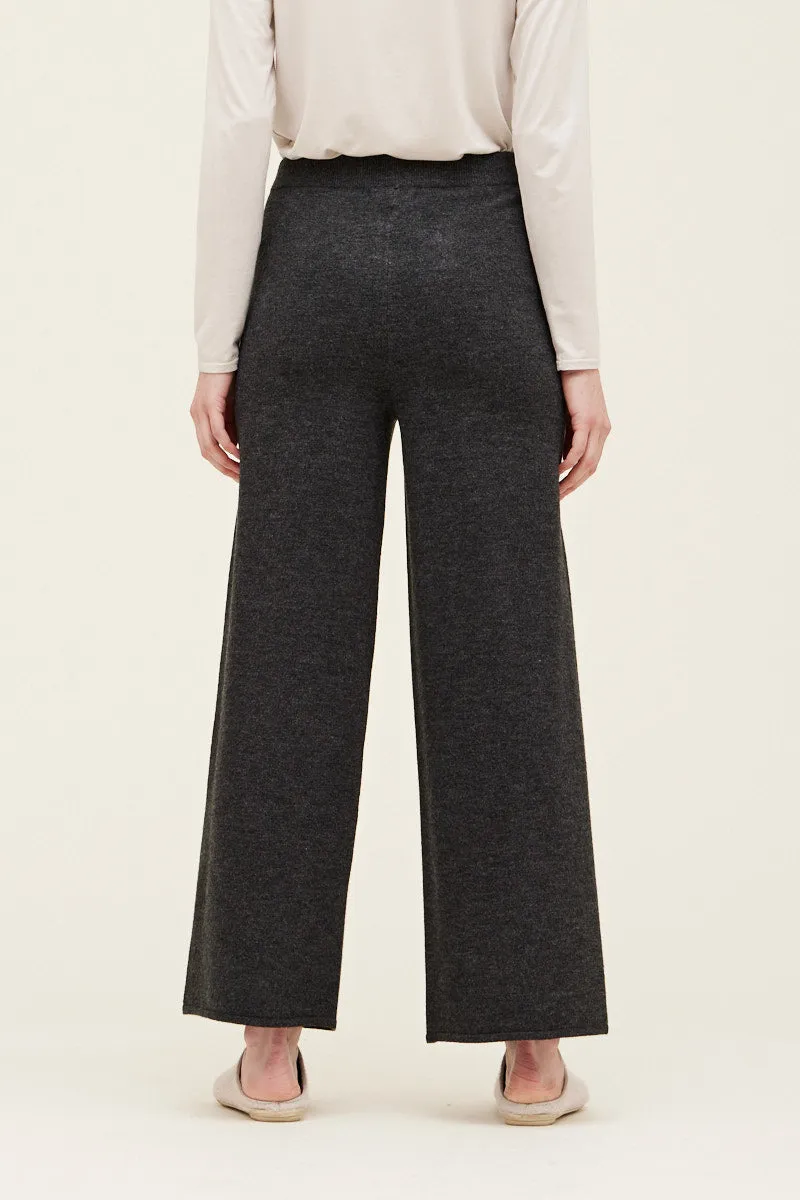 Charcoal Knit Cozy Pant