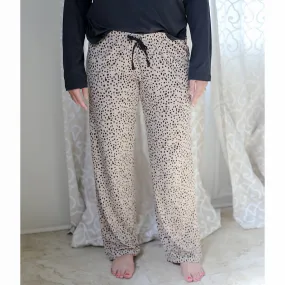 Cheetah Sleep Pants Tan/Black