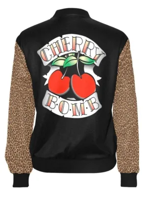 Cherry Bomb Womens Bomber Jacket